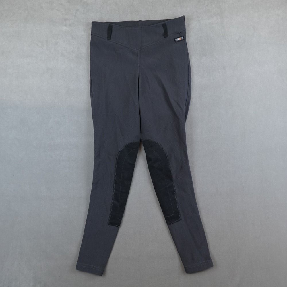 Kerrits Equestrian Flow Rise Knee Patch Performance Tight Black Size Small